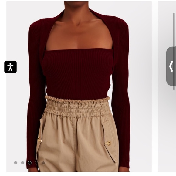 Intermix Colbie Rib Knit Top - Picture 2 of 4